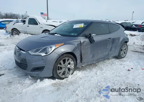 2016 Hyundai Veloster z USA, uszkodzony, nr VIN KMHTC6AD9GU260033